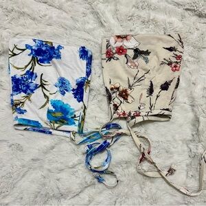 Lou Lou & company bonnets. Size 6-12 months. Colors Arden floral & Blue floral.
